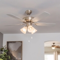 Eglo 35077 - Ventilator de tavan LAS PALMAS 3xE27/40W/230V gri