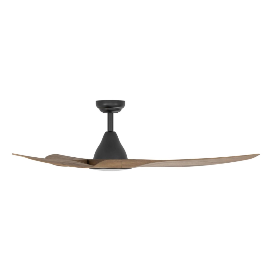 Eglo - Ventilator de tavan cu LED, 19W, 230V, 3000/4000/5000K, diametru 132 cm, maro, cu telecomandă