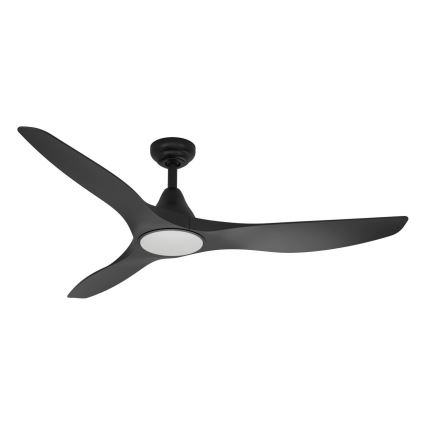 Eglo - Ventilator de tavan LED Ø 132 cm, 20 W, 230 V, 3000/4000/5000 K, negru, cu telecomandă