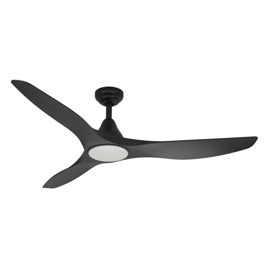 Eglo - Ventilator de tavan LED Ø 132 cm, 20 W, 230 V, 3000/4000/5000 K, negru, cu telecomandă