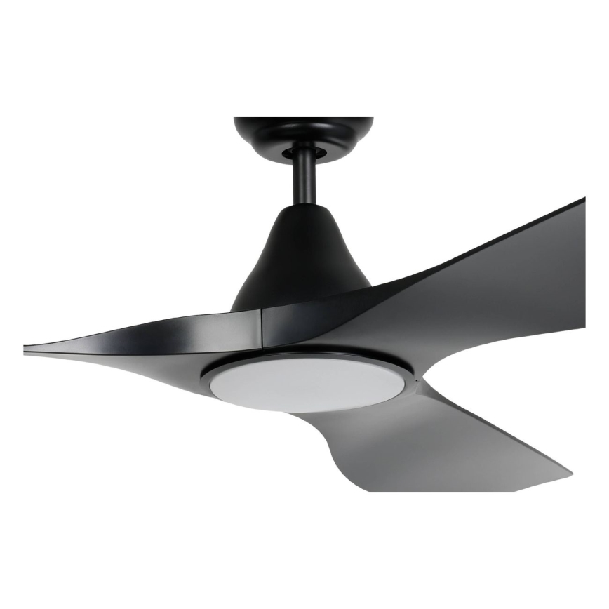 Eglo - Ventilator de tavan LED Ø 132 cm, 20 W, 230 V, 3000/4000/5000 K, negru, cu telecomandă