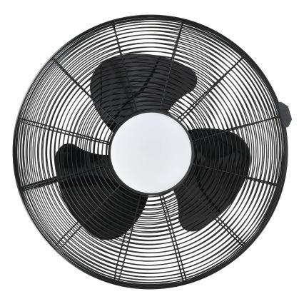 Eglo - Ventilator de tavan cu LED, 15 W, 230 V, 3000/4000/5000 K, diametru 53 cm, negru + telecomandă