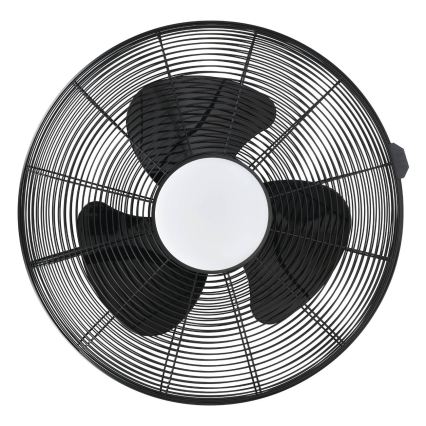 Ventilator de tavan LED Eglo, 15 W/230 V, Ø 53 cm, negru, cu telecomandă