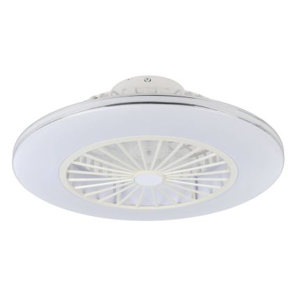Eglo - Ventilator de tavan LED dimabil, 3 x LED, 12,6 W, 230 V, Ø 55 cm, alb + telecomandă