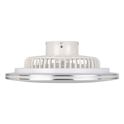 Eglo - Ventilator de tavan LED dimabil, 3 x LED, 12,6 W, 230 V, Ø 55 cm, alb + telecomandă