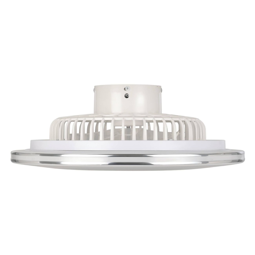 Eglo - Ventilator de tavan LED dimabil, 3 x LED, 12,6 W, 230 V, Ø 55 cm, alb + telecomandă