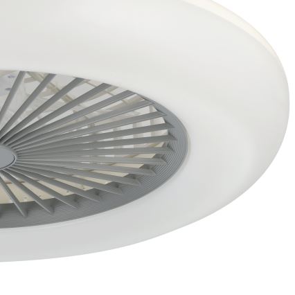 Eglo - Ventilator de tavan LED dimabil, 3xLED/12,6W/230V, 2700-6500K, Ø 55 cm, gri + telecomandă