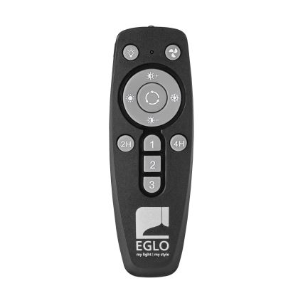 Eglo - Ventilator de tavan LED dimabil, 3xLED/12,6W/230V, 2700-6500K, Ø 55 cm, gri + telecomandă