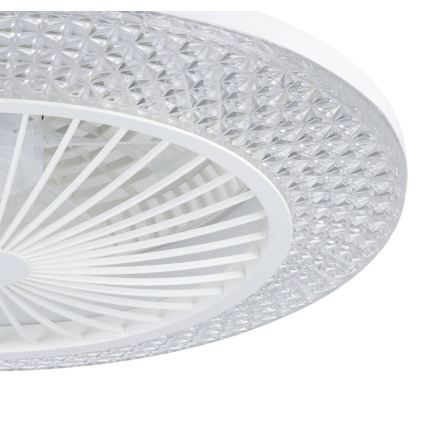 Eglo - Ventilator de tavan LED dimabil 3xLED/12,6W/230V 2700-6500K Ø 55 cm alb + telecomandă