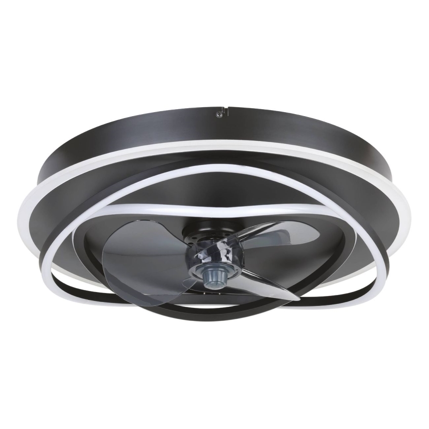 Eglo - Ventilator de tavan LED reglabil 4xLED/9W/230V 2700-6500K Ø 50 cm negru + telecomandă