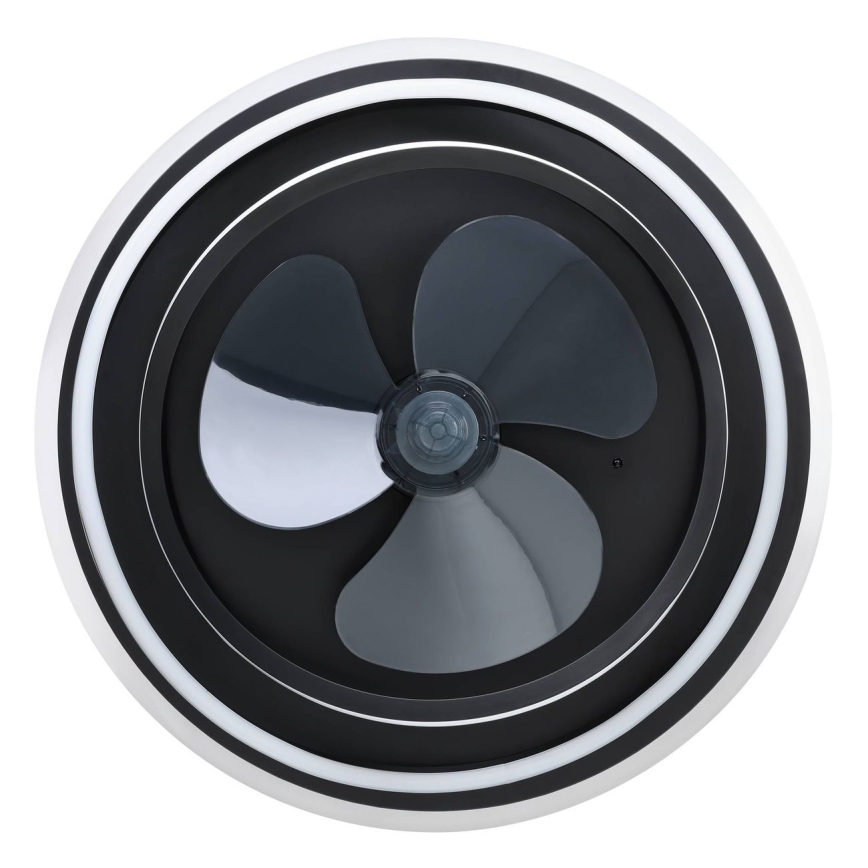 Eglo - Ventilator de tavan LED reglabil 4xLED/9W/230V 2700-6500K Ø 50 cm negru + telecomandă