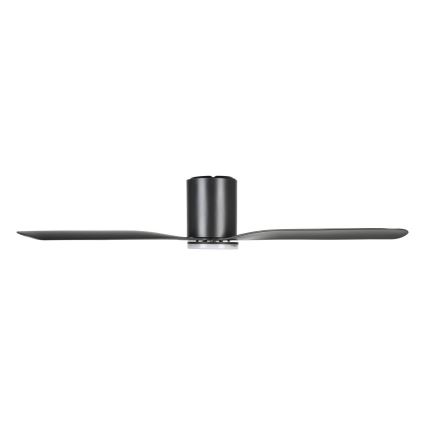 Eglo - Ventilator de tavan cu LED, dimabil, 17 W, 230 V, 3000/4000/5000 K, Ø 132 cm, negru + telecomandă