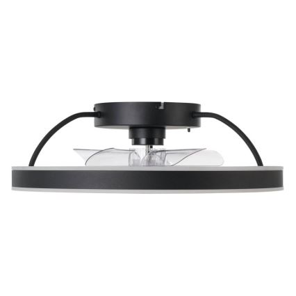 Eglo - Ventilator de tavan LED RGBW, dimabil, 36W, 230V, 3000-6500K, negru, cu telecomandă