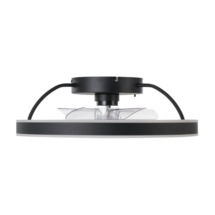 Eglo - Ventilator de tavan LED RGBW, dimabil, 36W, 230V, 3000-6500K, negru, cu telecomandă