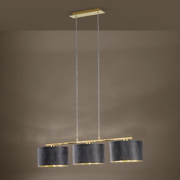 Eglo 39225 - Lustră DOLORITA suspendată pe cablu, 3xE27/60W/230V