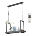 Eglo 39299 CALAMONA - Lustra LED RGBW reglabilă pe lanț cu poliță, 3xLED/6W/230V + telecomandă