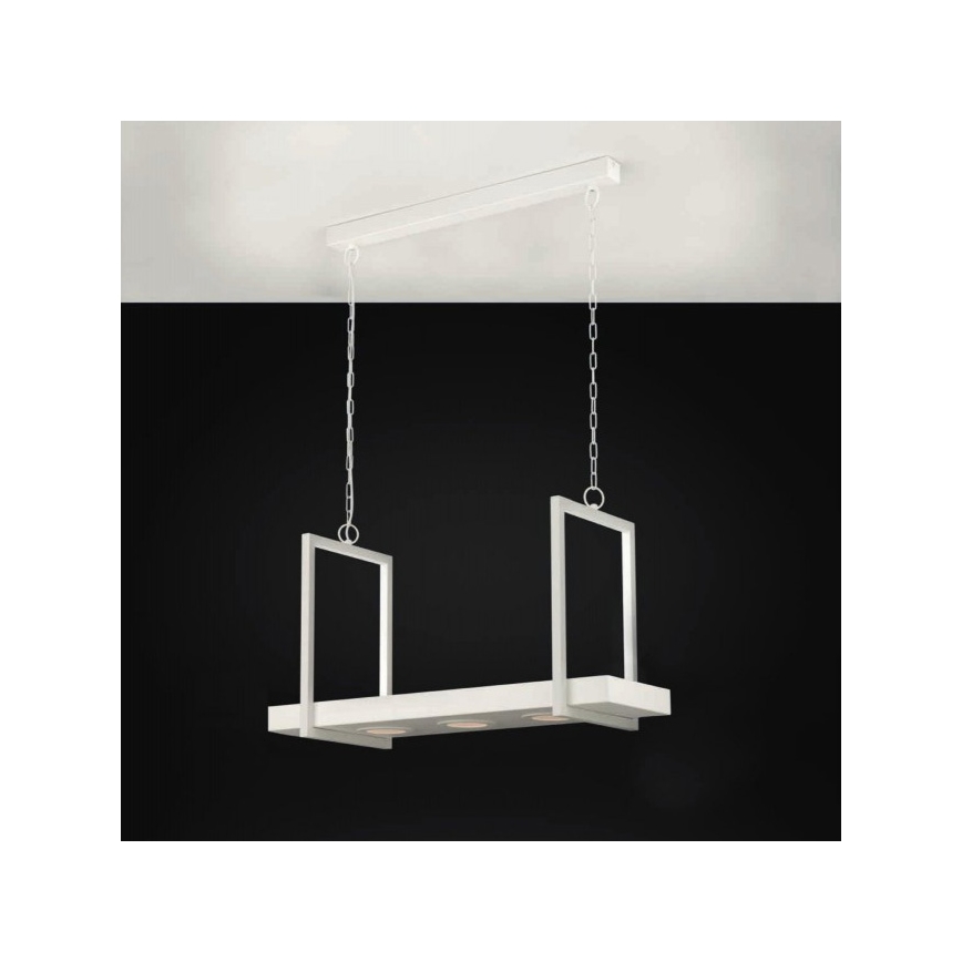 Eglo 39301 - Lustră LED RGBW reglabilă cu lanț și poliță CALAMONA 3xLED/6W/230V + telecomandă