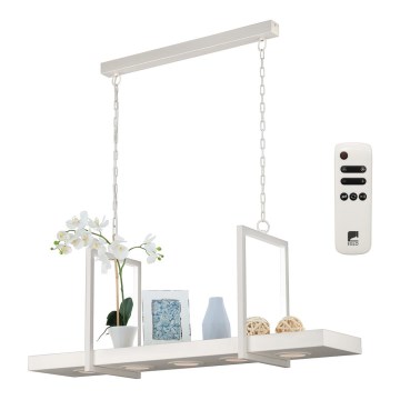 Eglo 39302 - Lustra LED RGBW CALAMONA reglabilă, cu lanț și poliță 5xLED/6W/230V + telecomandă