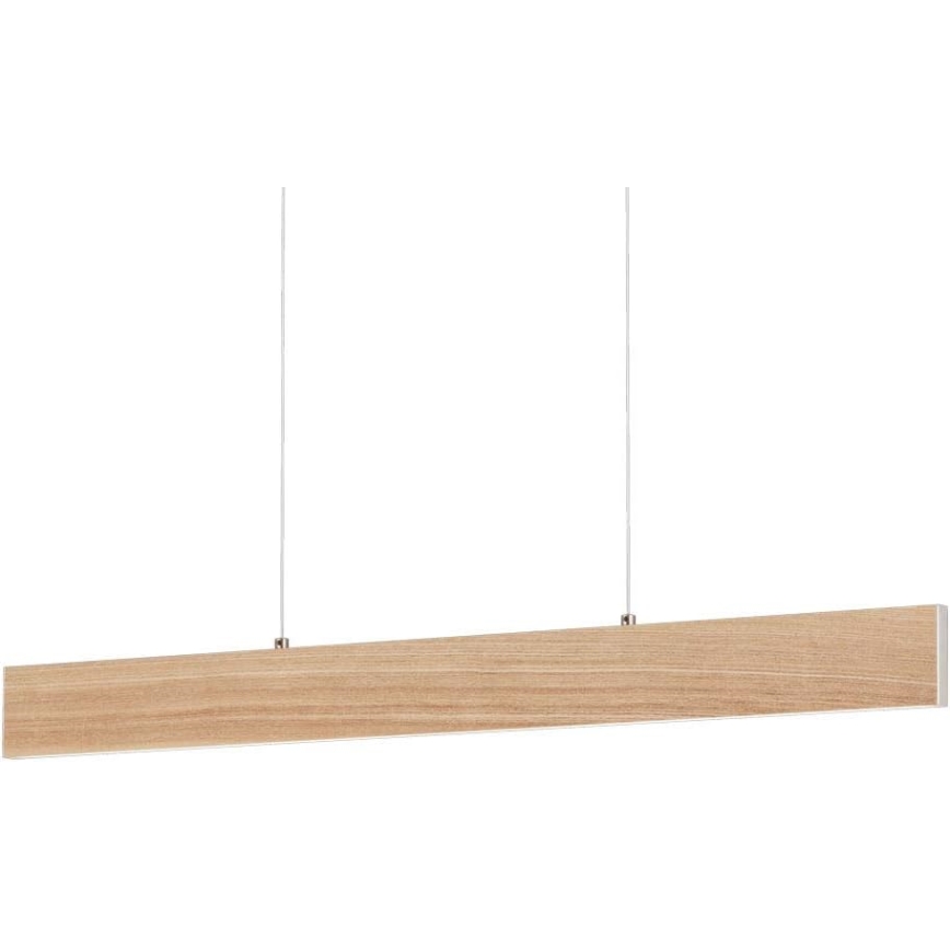 Eglo 39344 - Lustră suspendată cu LED CLIMENE, LED/17W/230V + LED/4,2W, stejar
