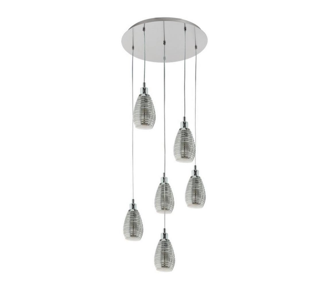 Eglo 39505 - Lustră pe cablu SIRACUSA 6xE27/60W/230V