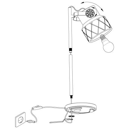 Eglo - Lampă de masă 1xE27/40W/230V