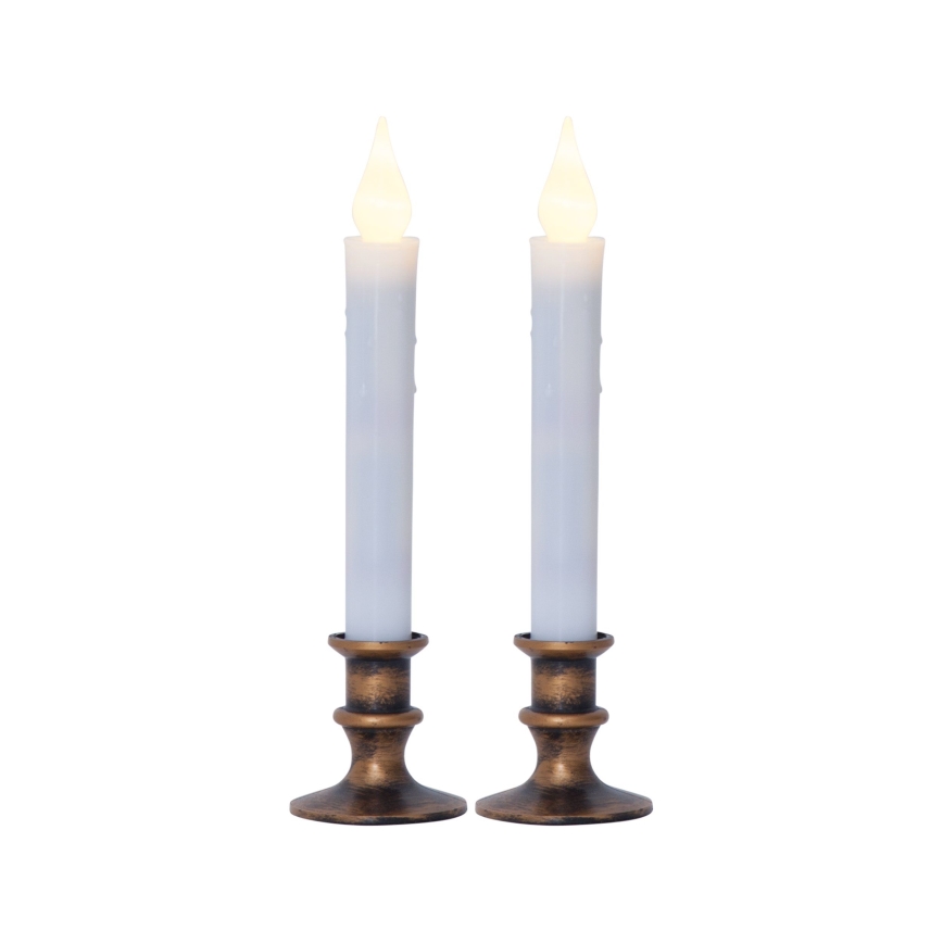 Eglo 410029 - Set de 2 lumânări LED, alimentare 1x AA, alb cald