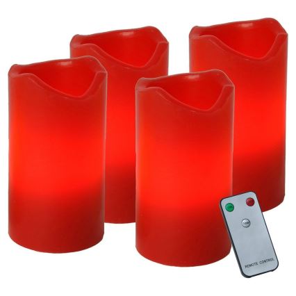 Eglo - Set de 4 decorațiuni LED de Crăciun ADVENT LED/0,18W/2xCR2032 + telecomandă