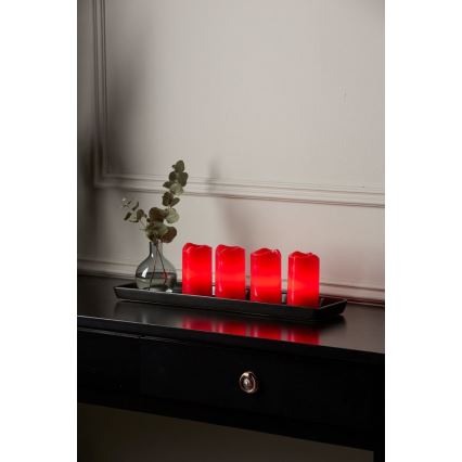 Eglo - Set de 4 decorațiuni LED de Crăciun ADVENT LED/0,18W/2xCR2032 + telecomandă