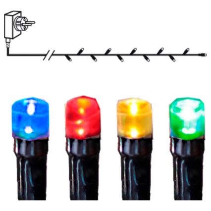 Eglo - Ghirlandă LED de Crăciun pentru exterior 80xLED 8m IP44 multicolor