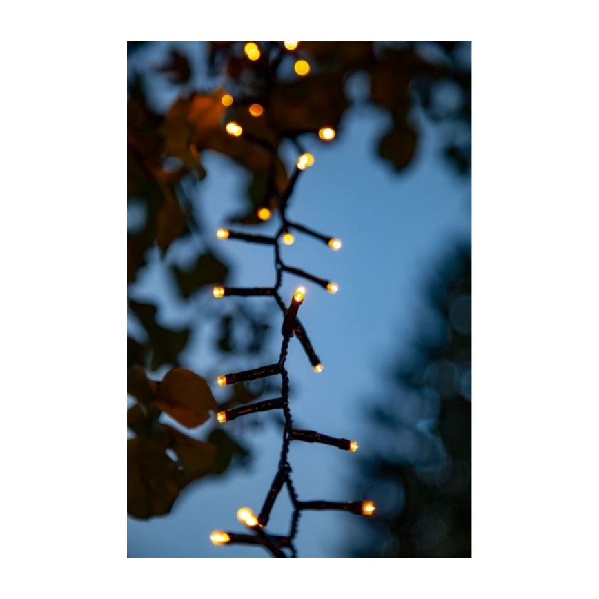 Eglo - Ghirlandă LED pentru exterior, 800 LED, 21 m, IP44, alb cald