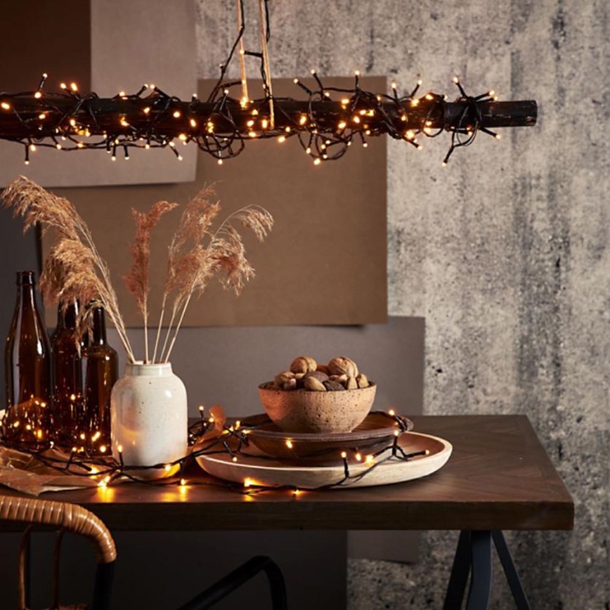 Eglo - Ghirlandă de Crăciun LED pentru exterior 1200xLED 29m IP44 alb cald