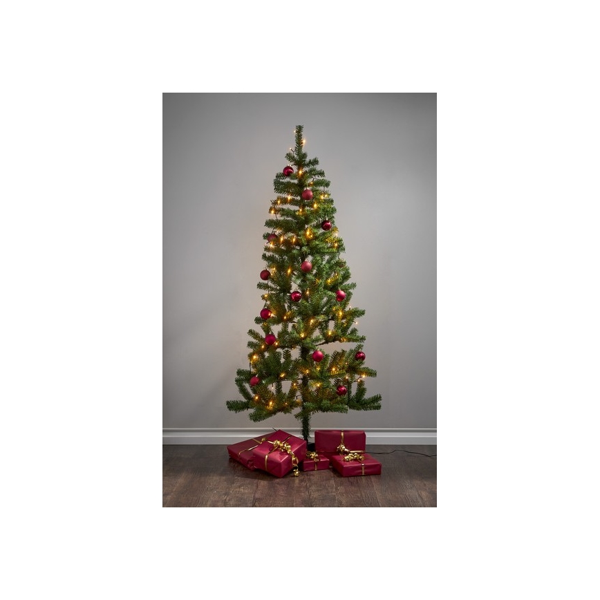 Eglo - Instalație luminoasă LED pentru exterior, 80 LED-uri, 10,5 m, IP44, alb cald