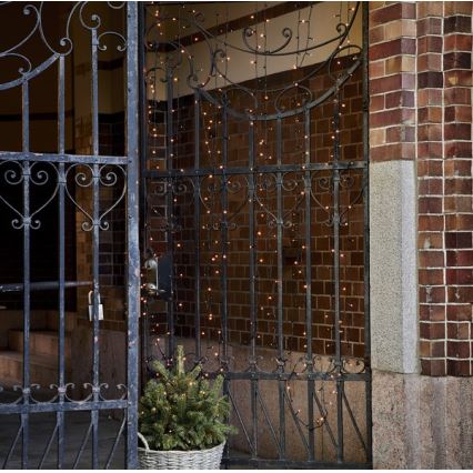 Eglo - Instalație luminoasă LED pentru exterior, 80 LED-uri, 10,5 m, IP44, alb cald