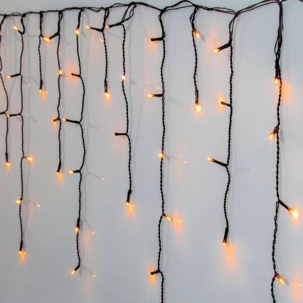 Eglo - Ghirlandă LED de exterior pentru Crăciun, 240 LED, 6,4 m, alb cald, IP44