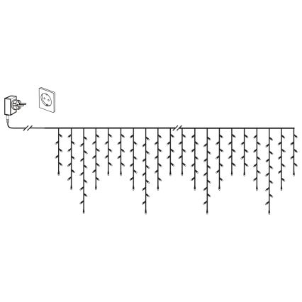 Eglo 410825 - Ghirlandă LED de exterior pentru Crăciun GOLDEN 960xLED/29x0,55m IP44 alb cald