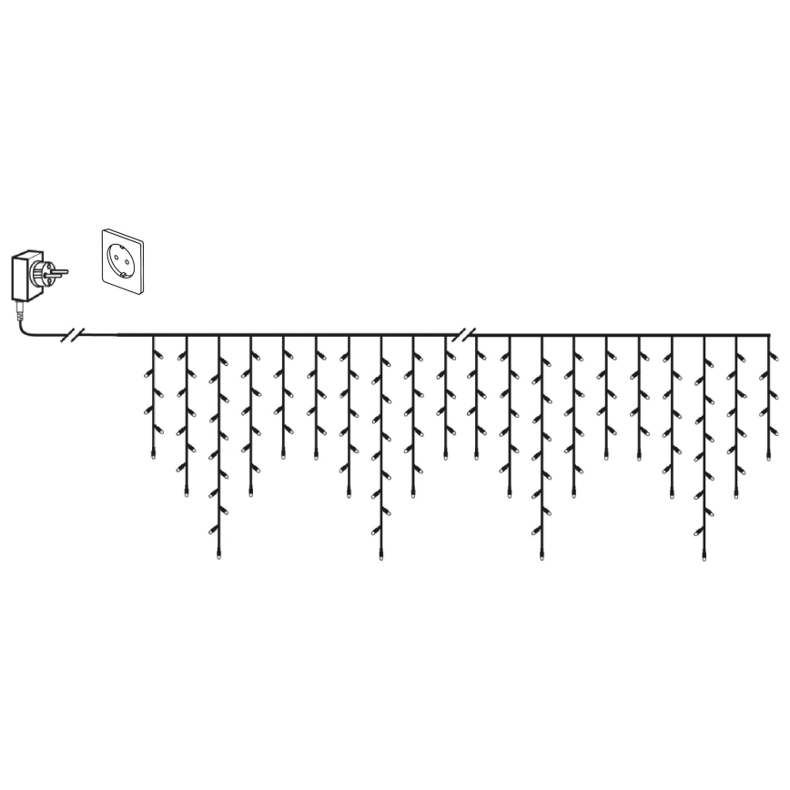 Eglo 410825 - Ghirlandă LED de exterior pentru Crăciun GOLDEN 960xLED/29x0,55m IP44 alb cald