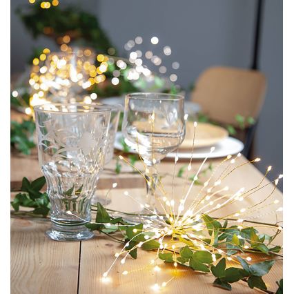 Eglo 411063 - Decorațiune LED de Crăciun FIREWORK 60xLED/0,06W/3xAA Ø 26 cm