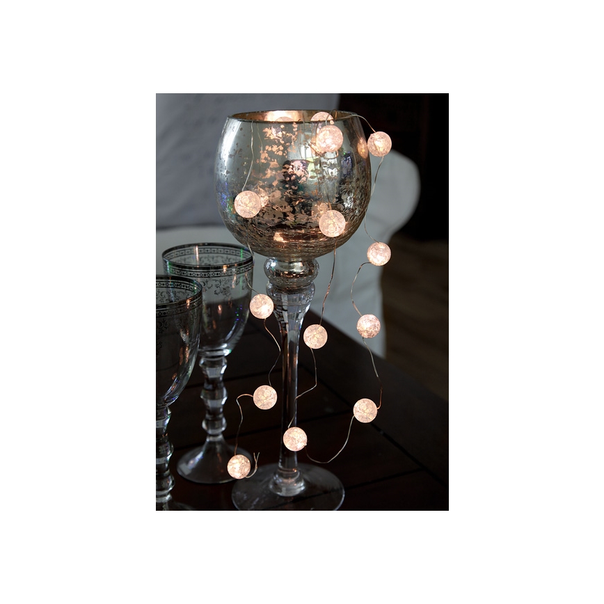 Eglo - Ghirlandă LED, 15 LED, alimentare 3xAA, lungime 1,4 m