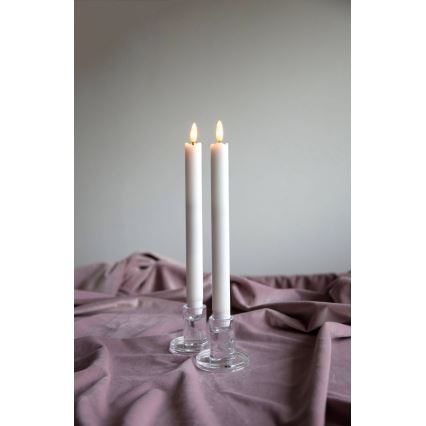 Eglo 411505 - Set 2x lumânări LED FLAMME, alimentare 1x AAA, albe