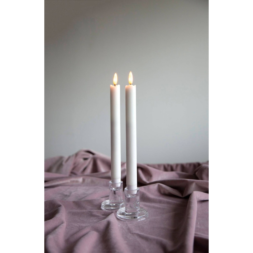 Eglo 411505 - Set 2x lumânări LED FLAMME, alimentare 1x AAA, albe