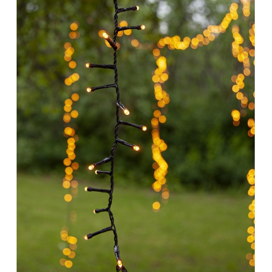 Eglo - Ghirlandă LED de exterior pentru Crăciun, 1200 LED, 29 m, IP44, alb cald