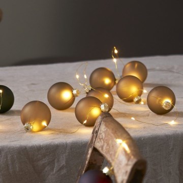 Eglo 411557 - Ghirlandă BLISS 22xLED/3xAA 2,6 m alb cald