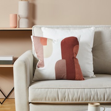 Eglo 420007 - Pernă decorativă CHEVERY 45 x 45 cm alb/roșu