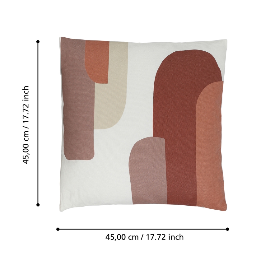 Eglo 420007 - Pernă decorativă CHEVERY 45 x 45 cm alb/roșu