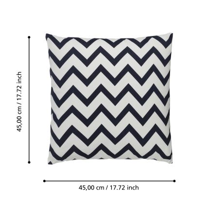 Eglo 420014 - Pernă decorativă CHEVERY 45x45 cm negru/alb