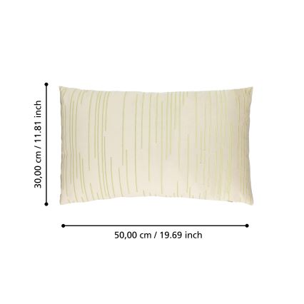 Eglo 420018 - Pernă decorativă CHEVERY 30 x 50 cm, crem/auriu