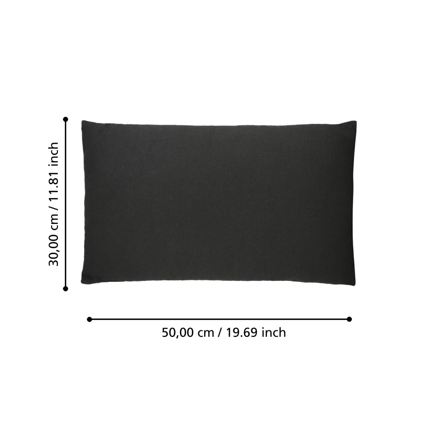 Eglo 420023 - Pernă decorativă ILES 30 x 50 cm, neagră