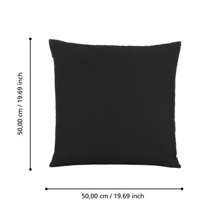 Eglo 420024 - Pernă decorativă ILES 50x50 cm, neagră