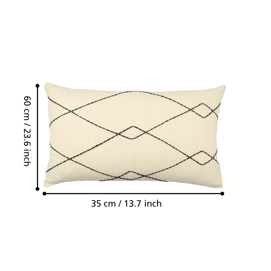 Eglo 420042 - Pernă decorativă CHEVERY 35 x 60 cm, bej/negru