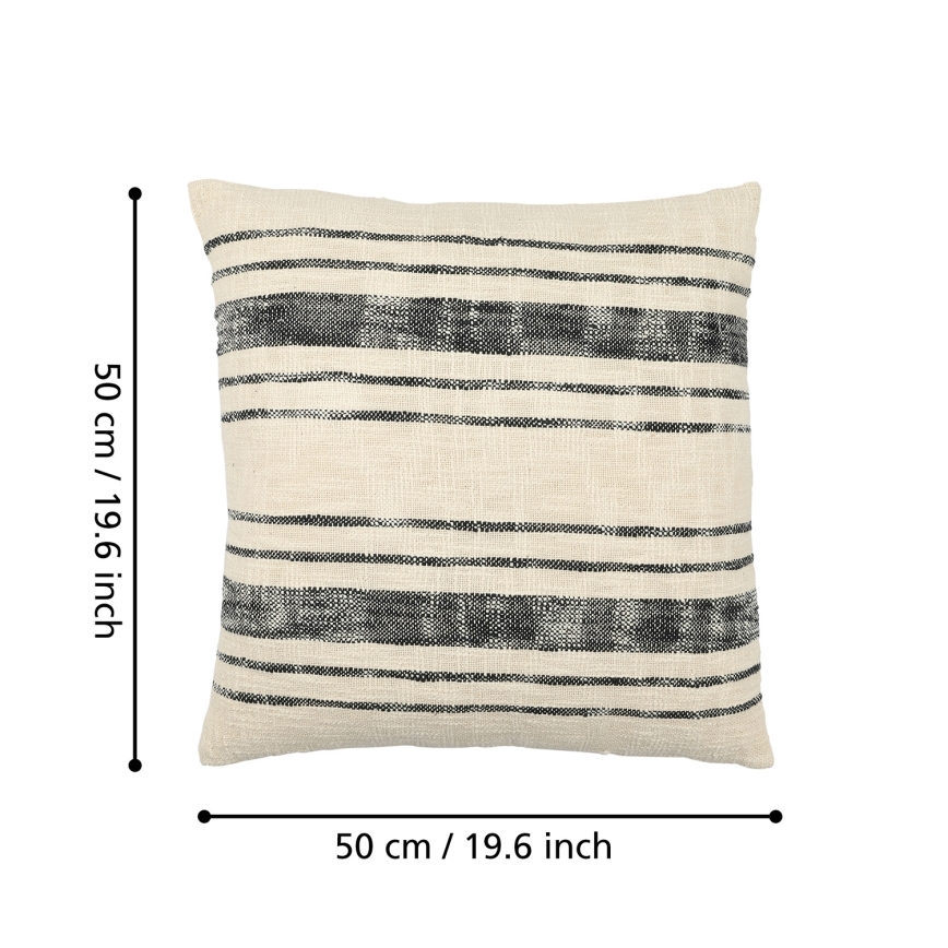 Eglo 420052 - Pernă decorativă CHEVERY 50x50 cm crem/negru